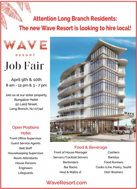 Wave Resort Hotel In Long Branch Looking To Hire Local The Link News